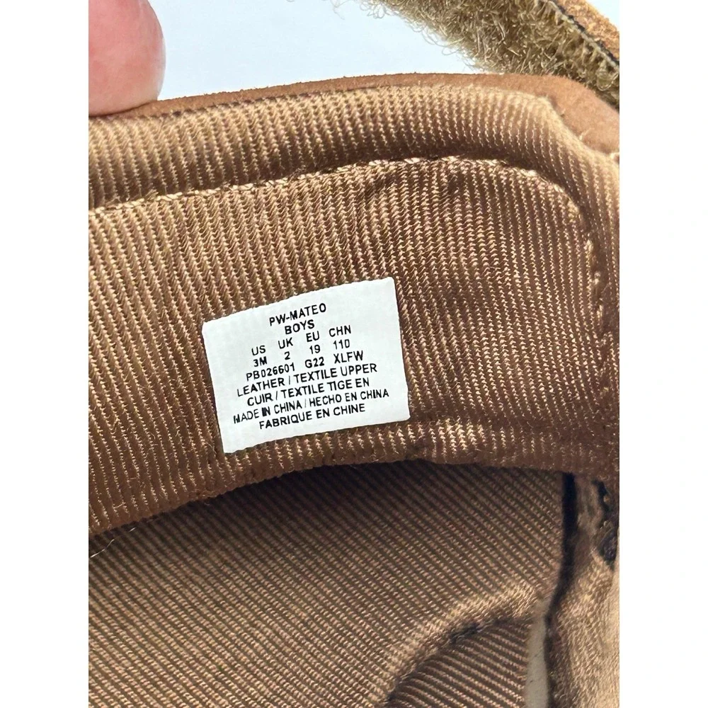 Stride Rite Baby Shoes Size 3M Brown Suede Leather Soft Sole Crib